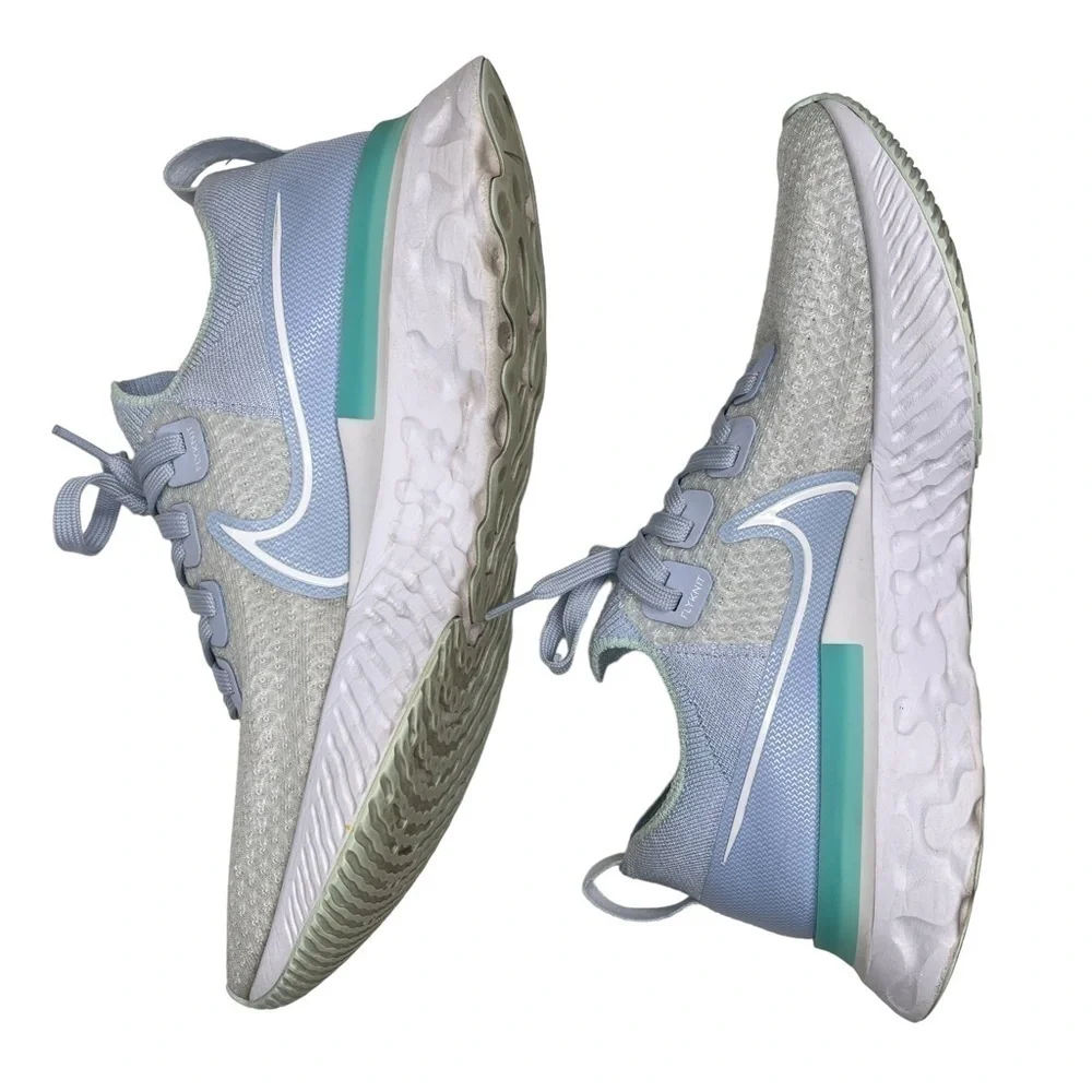 Nike React Infinity Run Flyknit Hydrogen Blue Womens 10 Nike React Infinity Run
